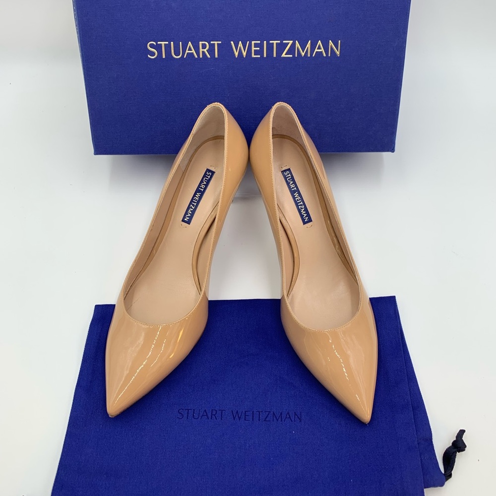 Stuart Weitzman Leigh 70 Patent Pumps Size 8